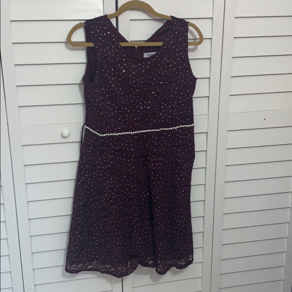 Speechless Kids Burgundy Dress